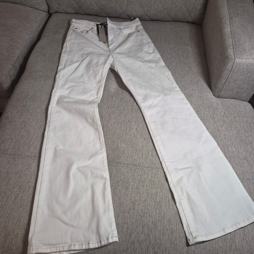 Tommy Jeans Sylvia High Flare White Denim Jeans Womens 30x32 NWT High Rise Flare